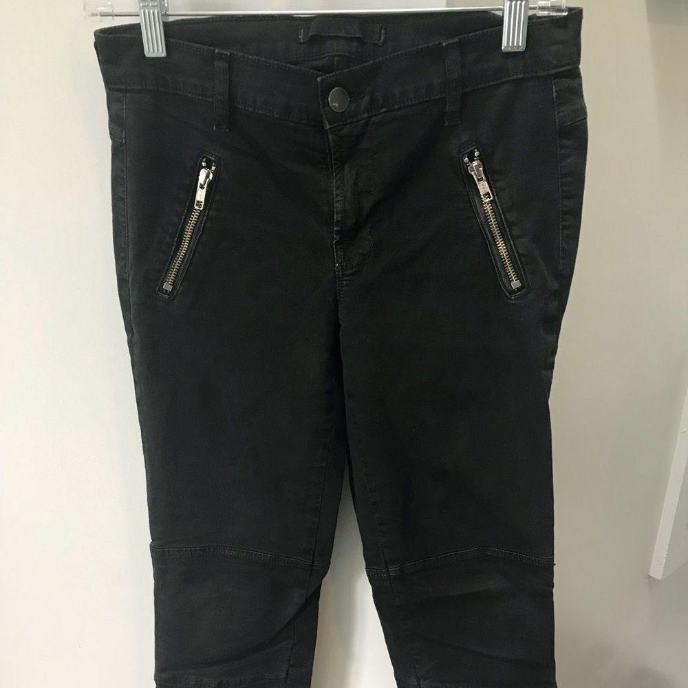 J Brand black twill pants
